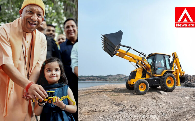 A Little Child Gifts a Bulldozer to Yogi Adityanath!