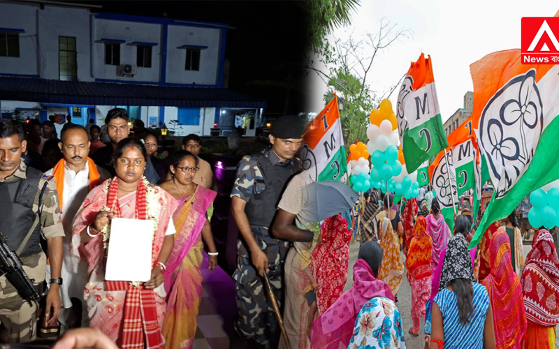 Tensions Flare in Sandeshkhali: Allegations of ‘Goonda Raj’ Against Trinamool; BJP Candidate Rekha Patra at the Police Station!