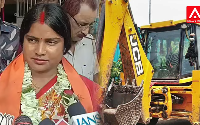 The bulldozer of 'Nari Shakti' (Women's Power) is set to roll across the heartland of Bengal! A resounding roar from Sandeshkhali by BJP candidate Rekha Patra!