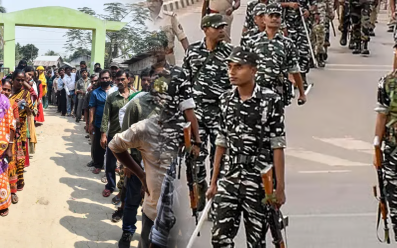 Central forces stand ready with 75,000 batons to curb hooliganism in the name of voting.