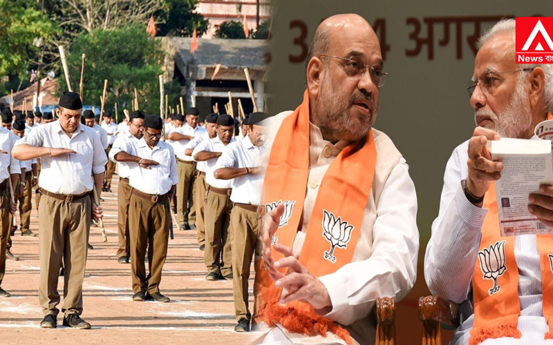 The ‘Silent Strategy’ in Bengal’s Polls: Modi and Shah on the Frontlines, the RSS Engaged in a Subtle Organizational Game Behind the Scenes.