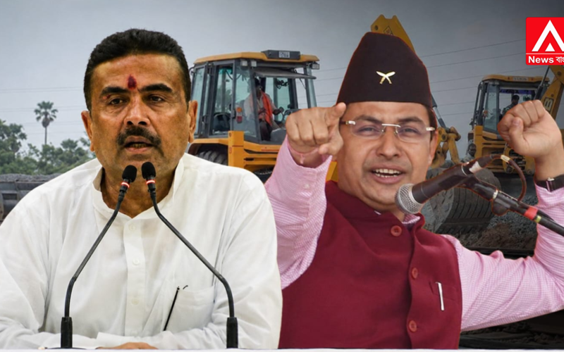Bulldozer Action Against Illegal Constructions in Siliguri: MP Raju Brings in a Dozen JCBs from Uttar Pradesh; Suvendu Sarkar Issues a Stern Warning.