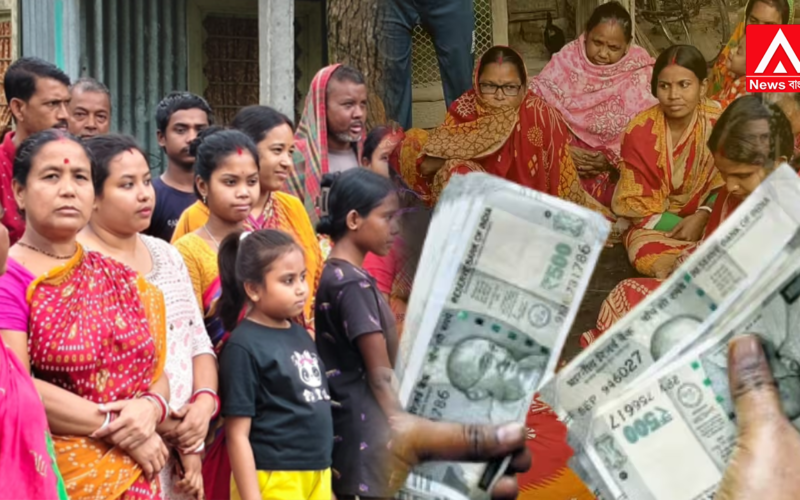 Enraged locals besieged the Pradhan's residence, demanding the return of 'cut money'.