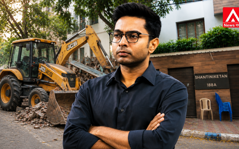 Now, Suvendu’s Bulldozer Targets the Nephew’s ‘Santiniketan’!