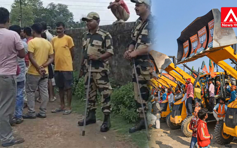 Trinamool Party Office on Temple Land? Malda’s Bahanabbigha Heats Up as Villagers Take to the Streets in Protest.
