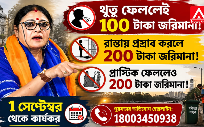 100 for spitting, 200 for urinating on the street.