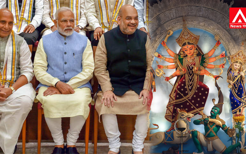 Narendra Modi in Kolkata for this year's Puja festivities. The Prime Minister may even offer *Anjali* on Shashti or Saptami. If one lends an ear to the corridors of power in Delhi, whispers regarding this can already be heard.