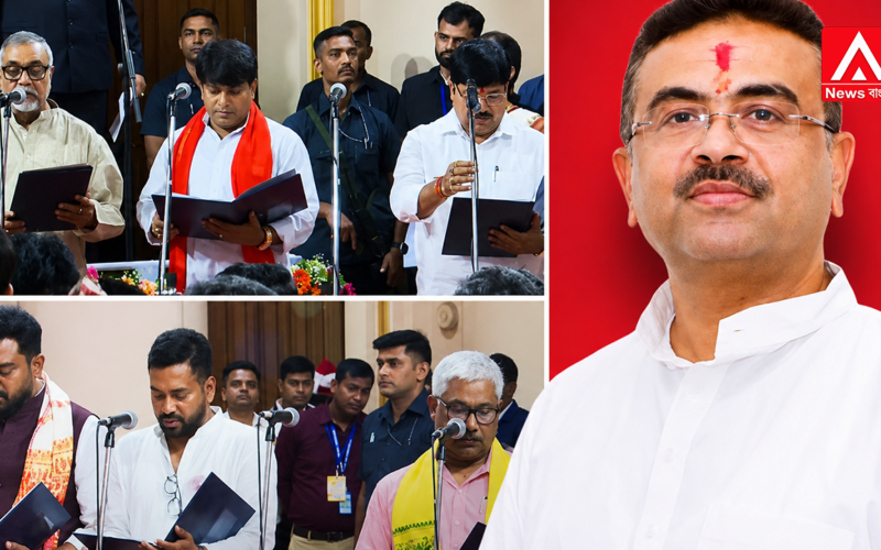 Shubhendu's government forms its full-fledged cabinet with the aim of building a 'Sonar Bangla'.
