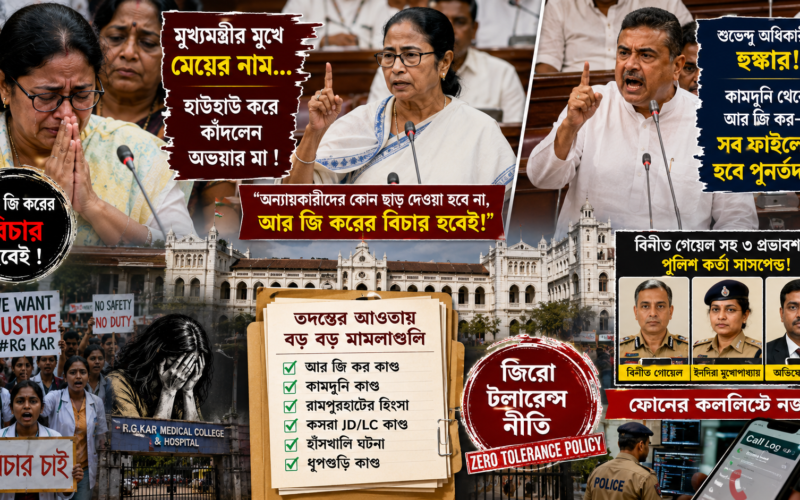 Suvendu Adhikari thunders in the Assembly as the R.G. Kar case file is opened.