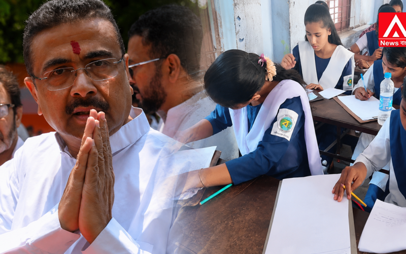 Shuvendu Sarkar is bringing back the traditional look of government school uniforms, doing away with the 'Biswa Bangla' logo!