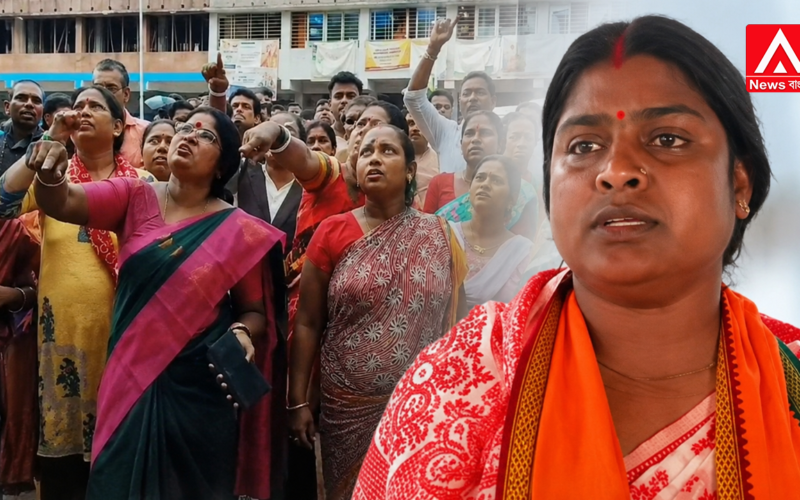 Heated exchange between BJP MLA Rekha Patra and the police!
