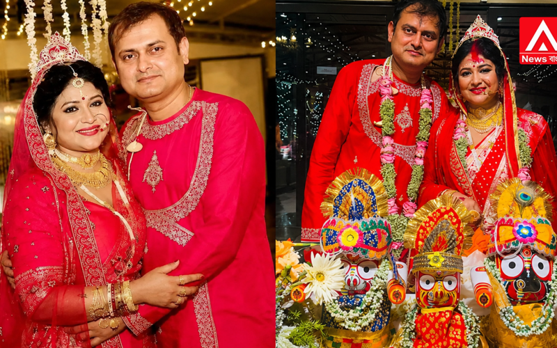 BJP leader Shankudeb Panda has finally tied the knot with Swarnali.