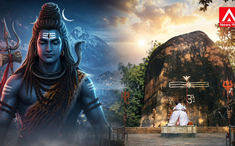 A miraculous Shiva Linga rising from the earth deep within the dense forest! For unknown reasons, the height of this Shiva Linga keeps increasing every year!