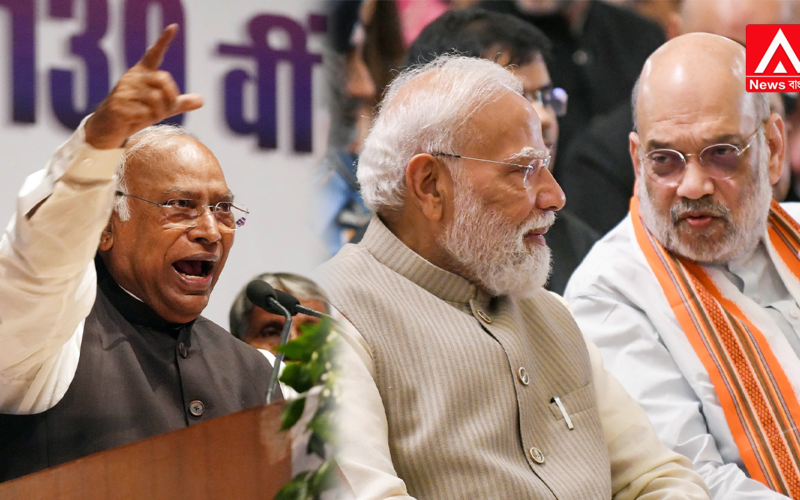 "Even Modi's father will have to go"—Kharge makes controversial remark about the Prime Minister; Amit Shah hits back with a sharp retort!